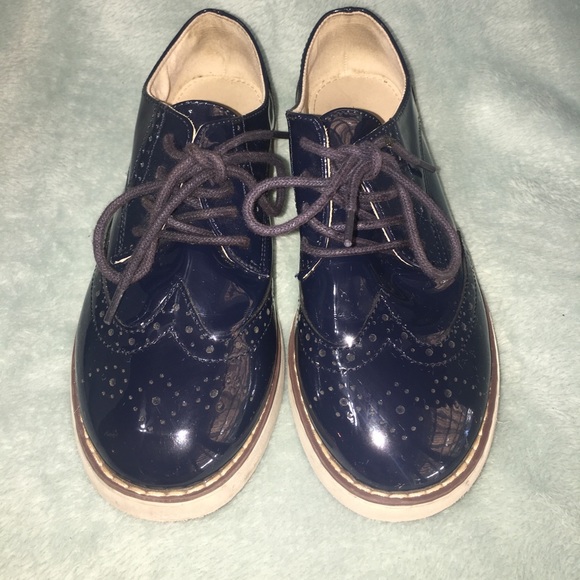 Zara Kids Navy Blue Oxford - Picture 3 of 6
